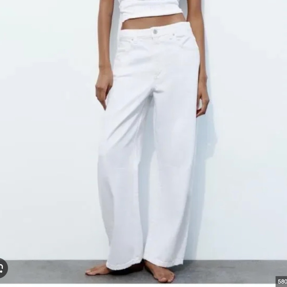 Zara Z1975 HIGH RISE WIDE LEG JEANS